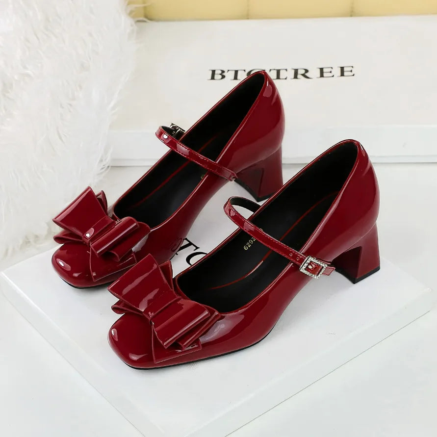 Carmine Bow Heels