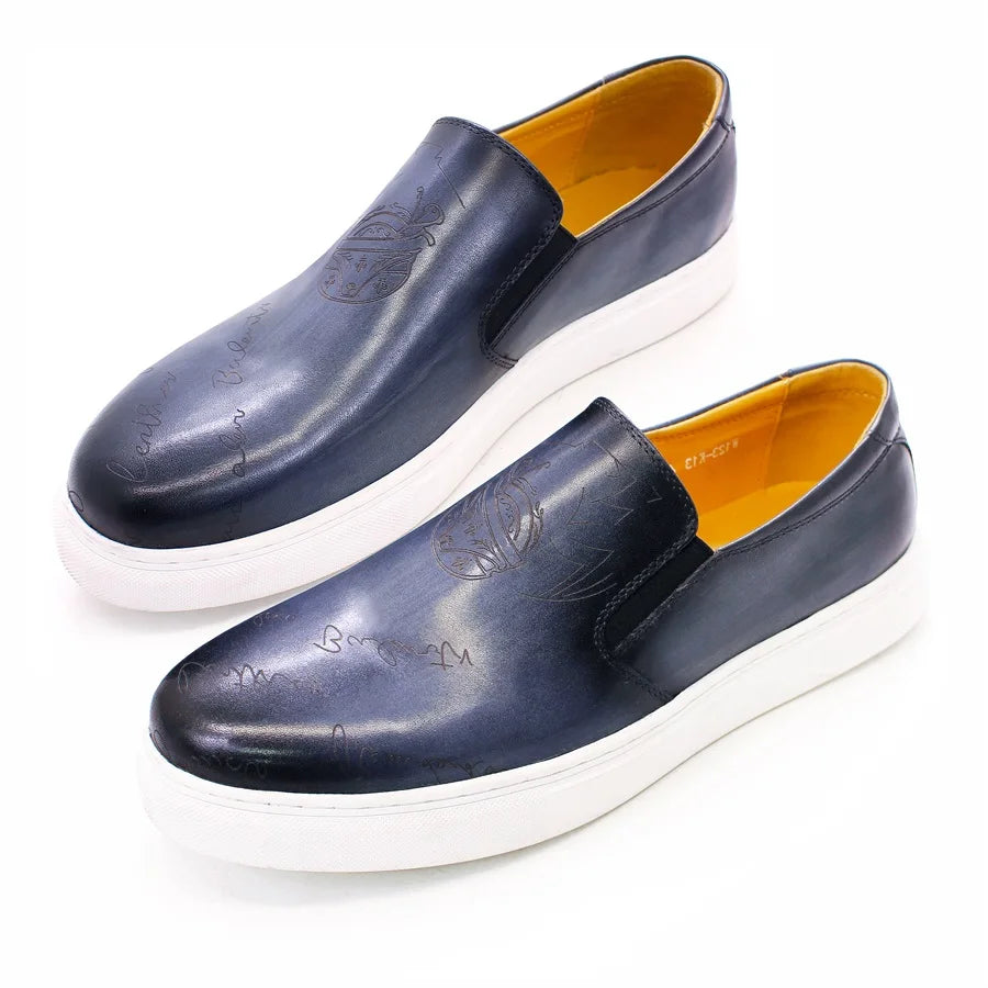 Berluti Scritto Slip-On Sneakers