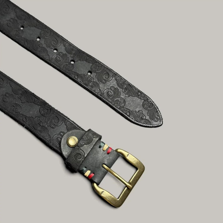Dakota Carved Leather Belt