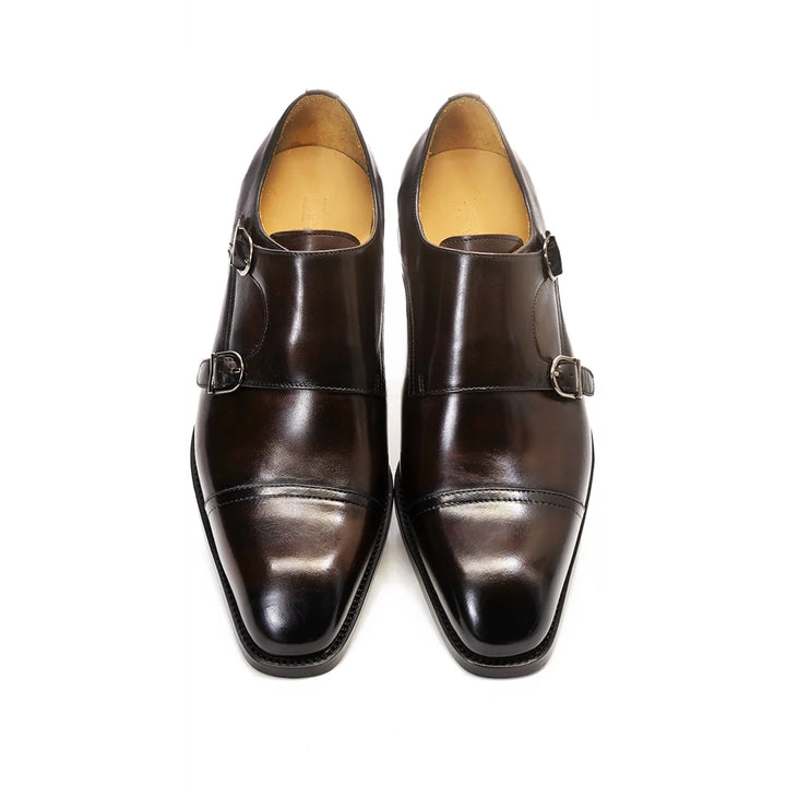 Veneziano Double Monk Cap-Toe Shoes