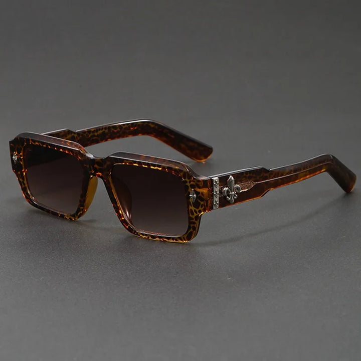 Fleur Crest Square Sunglasses