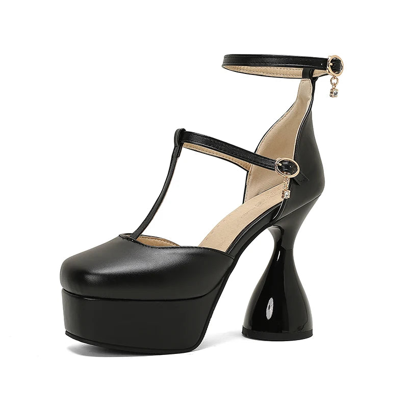 Clessidra T-Strap Platform Heels