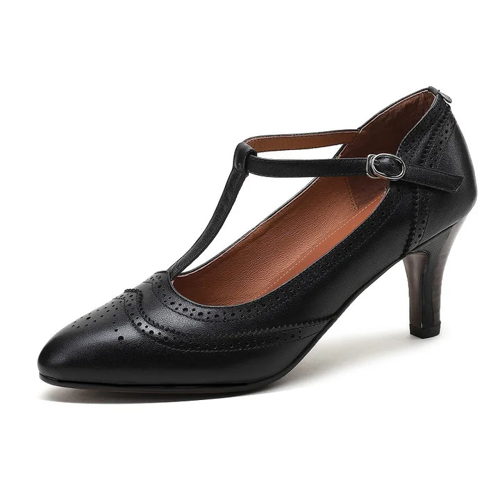 Mirella Vintage Leather Pumps