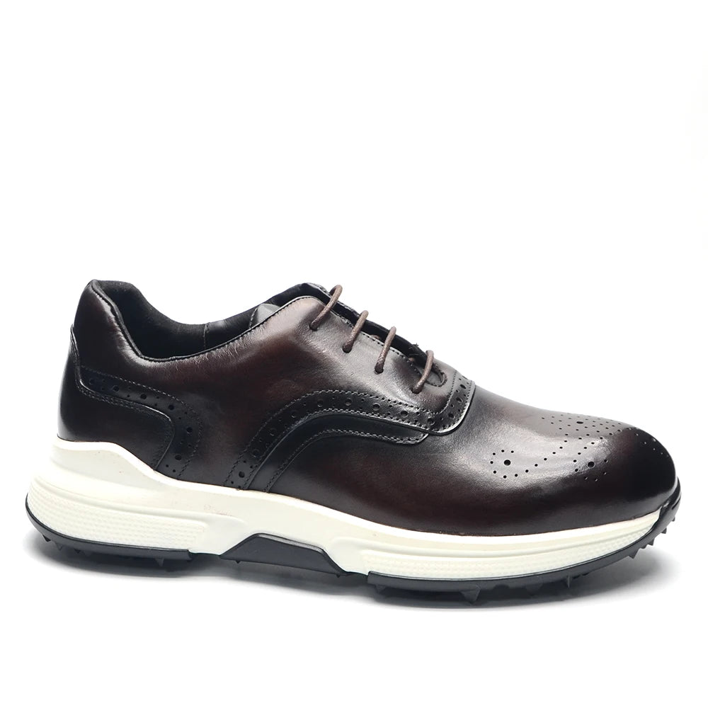 Brogato Spiked Leather Shoes