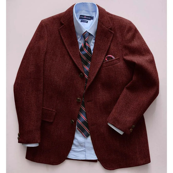 Lisca Herringbone Tweed Blazer