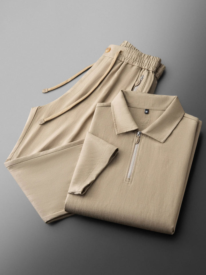 Halden Linen Zip Set