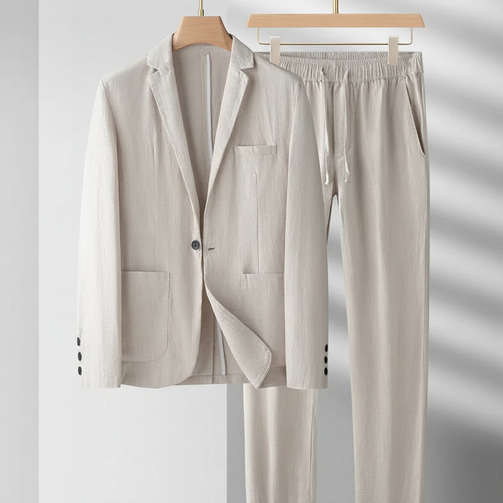 Sandgrain Linen Suit Set