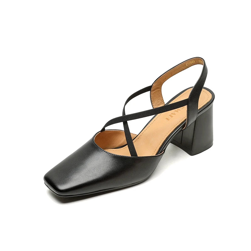 Lirena Leather Heels