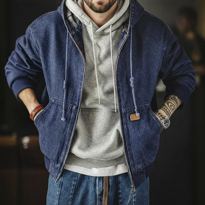 Foundry Hooded Denim Jacket