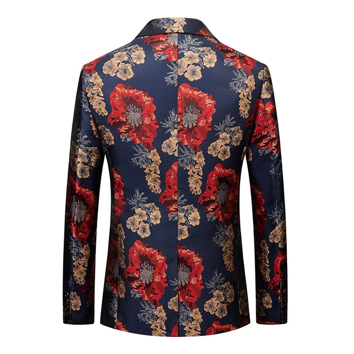 Broccato Jacquard Floral Blazer