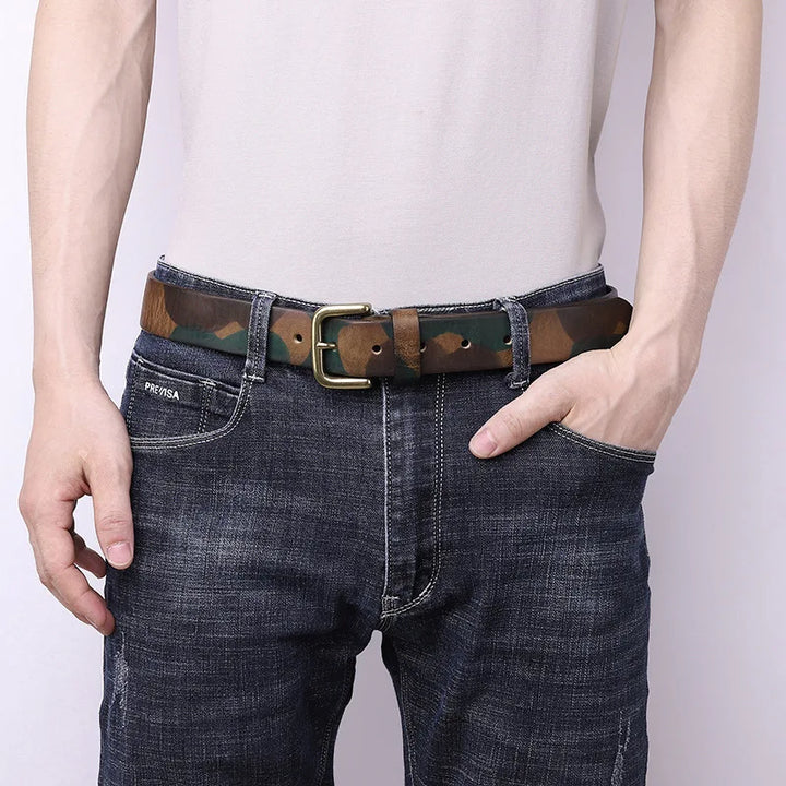 Outrider Camo Leather Belt
