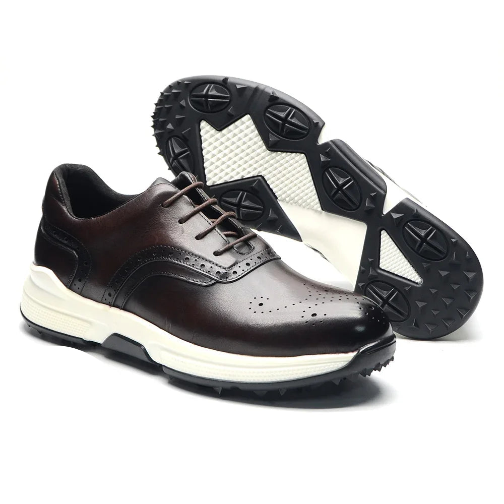 Brogato Spiked Leather Shoes