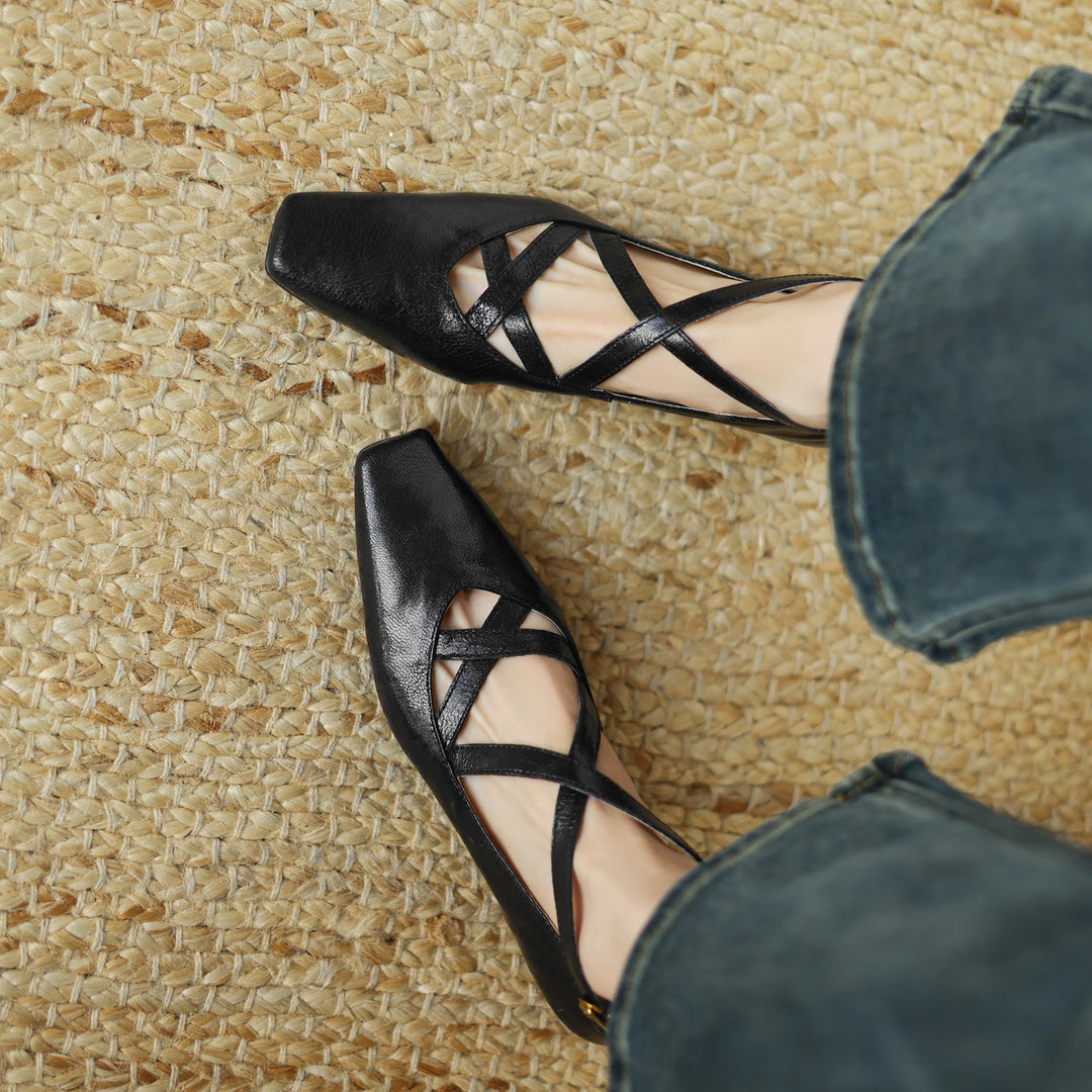 Lucera Leather Flats