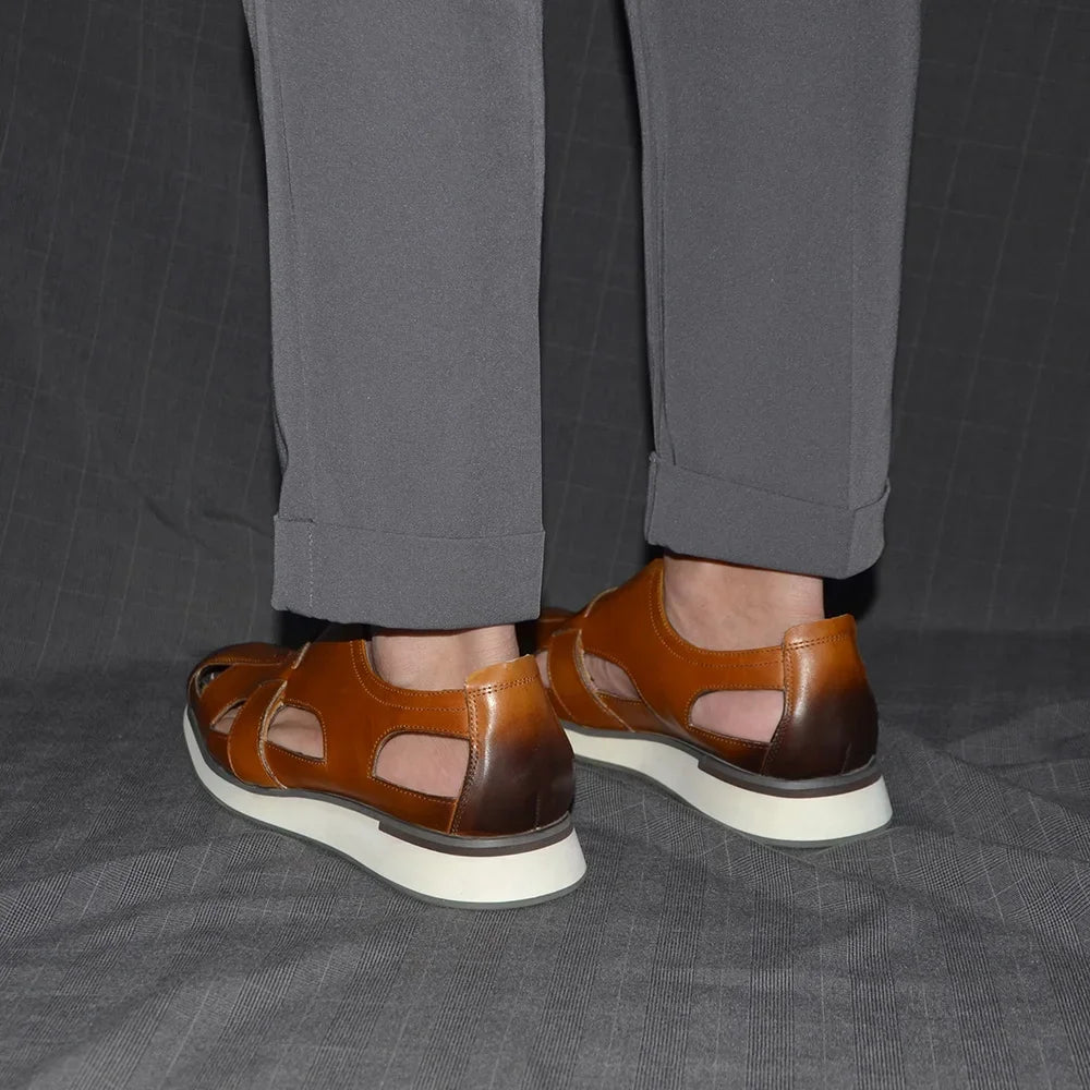 Marcello Fisherman Leather Sandals