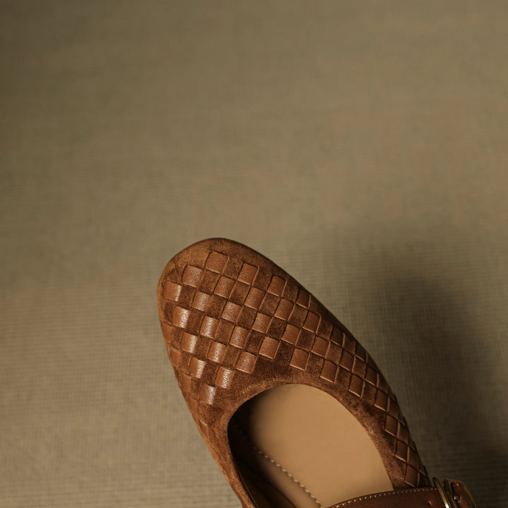 Florentina Woven Leather Pumps