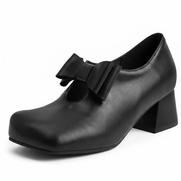 Vezzosa Bow Square-Toe Mary Janes
