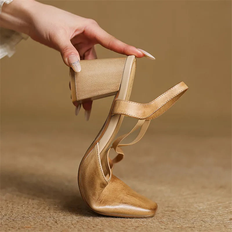 Lirena Leather Heels
