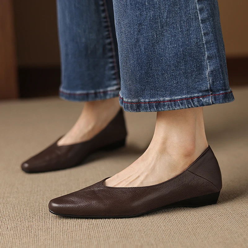 Layla Lowline Leather Flats