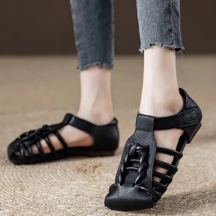 Intrecci Braided Leather Sandals