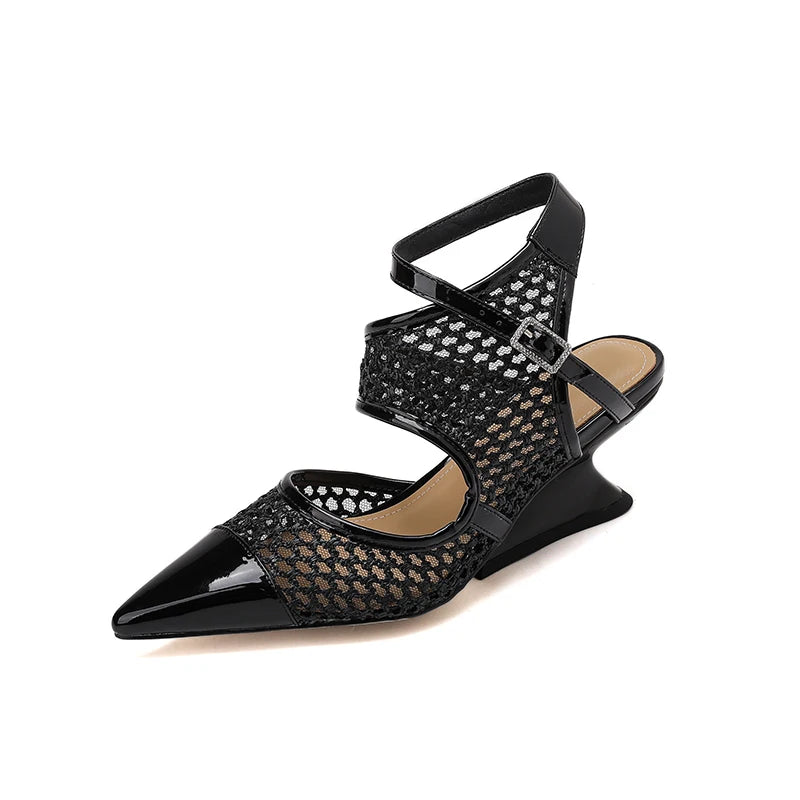 Marquesa Leather Slingbacks