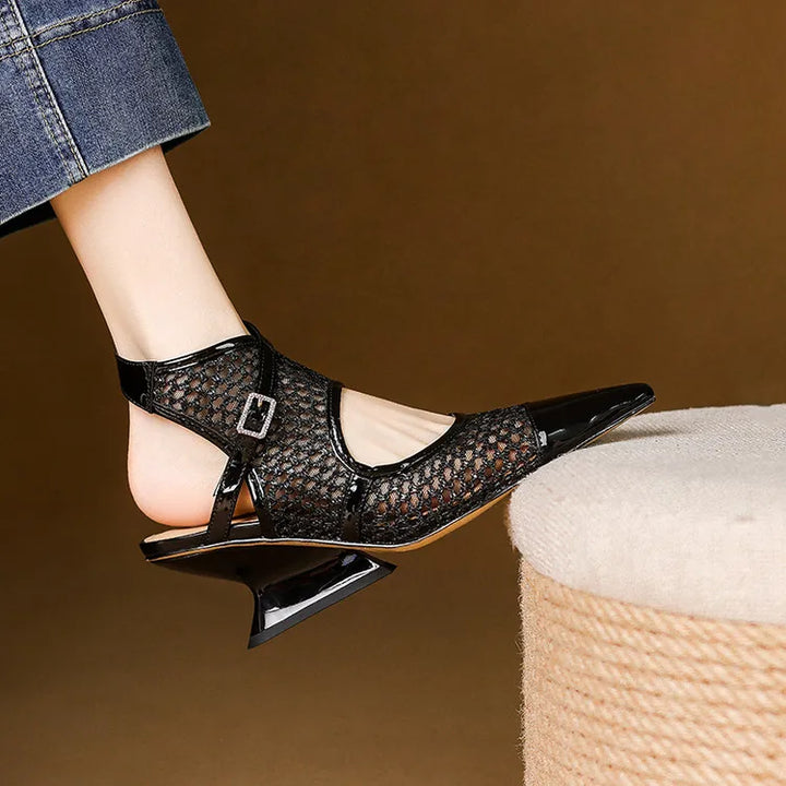 Marquesa Leather Slingbacks
