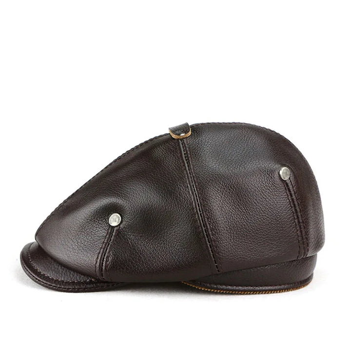 Caldwell Full Grain Leather Cap