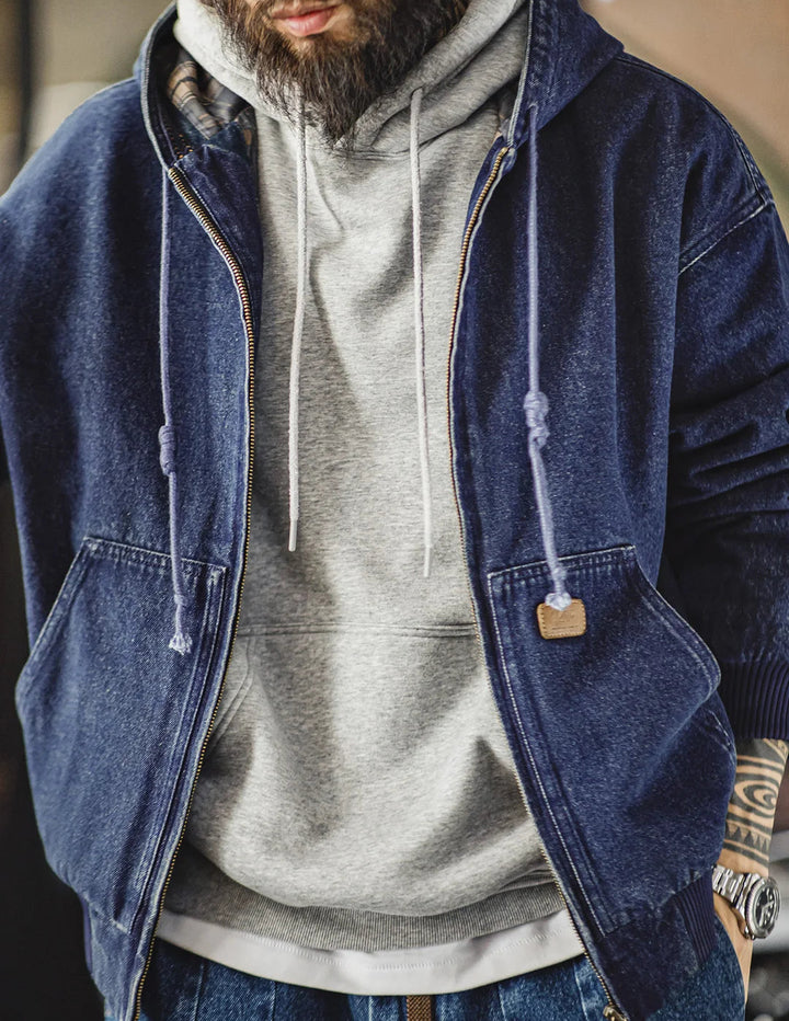 Foundry Hooded Denim Jacket