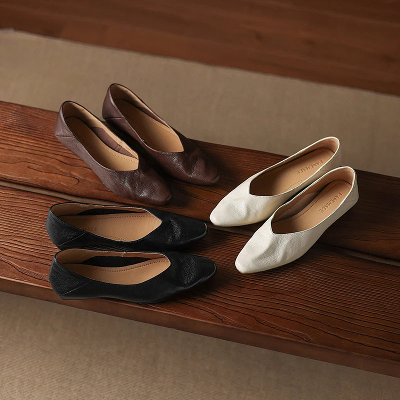 Layla Lowline Leather Flats