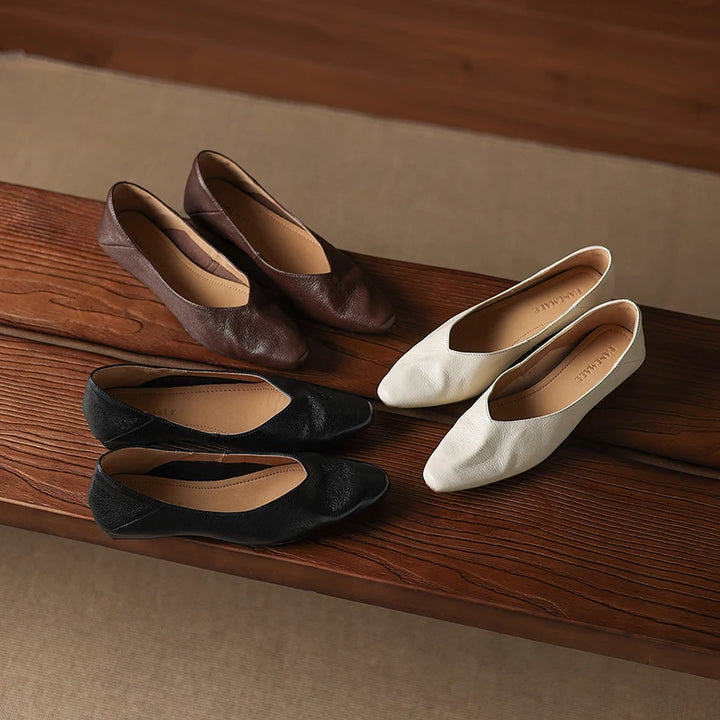 Layla Lowline Leather Flats