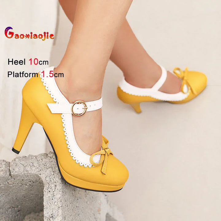Ciliegina Scalloped Bow Mary Janes