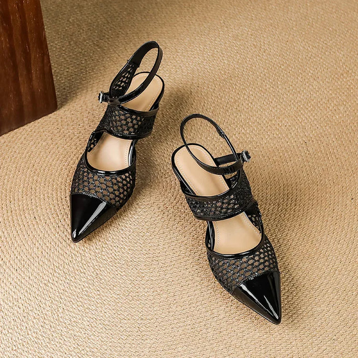 Marquesa Leather Slingbacks