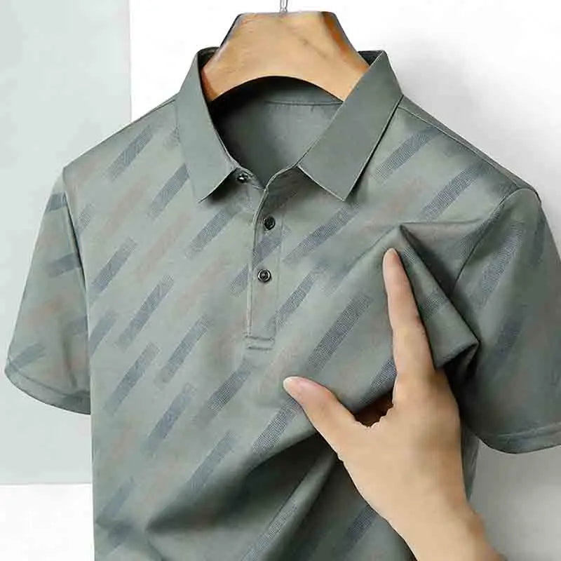 Obliqua Diagonal Stripe Polo