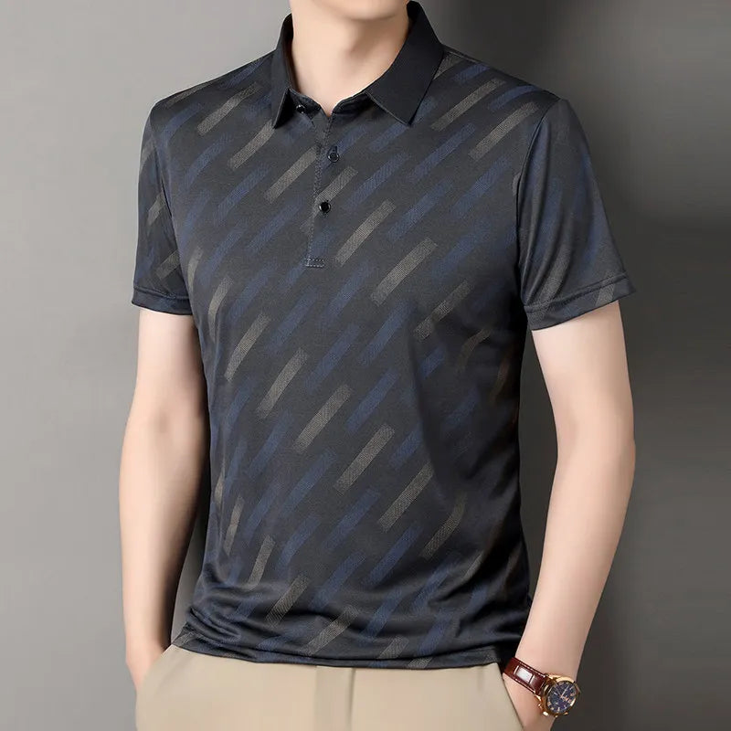Obliqua Diagonal Stripe Polo
