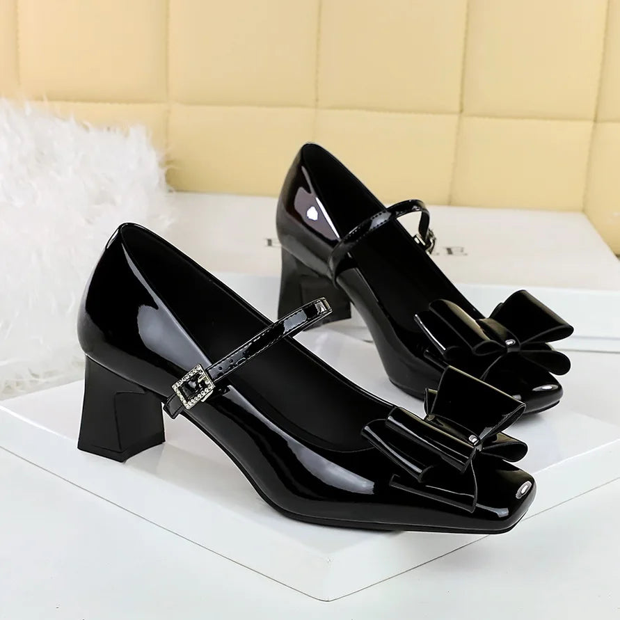 Carmine Bow Heels