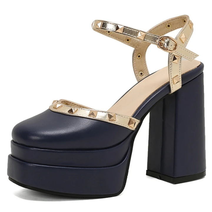 Lacera Stud Platform Heels