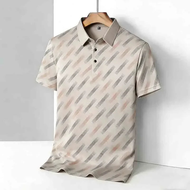 Obliqua Diagonal Stripe Polo