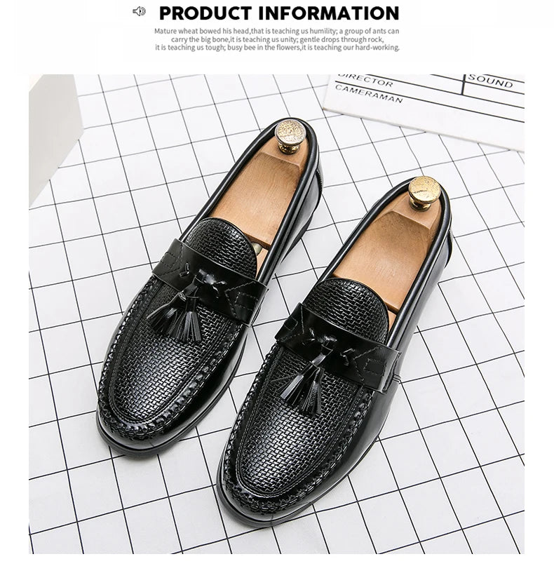 Frangia Tassel Woven Loafers