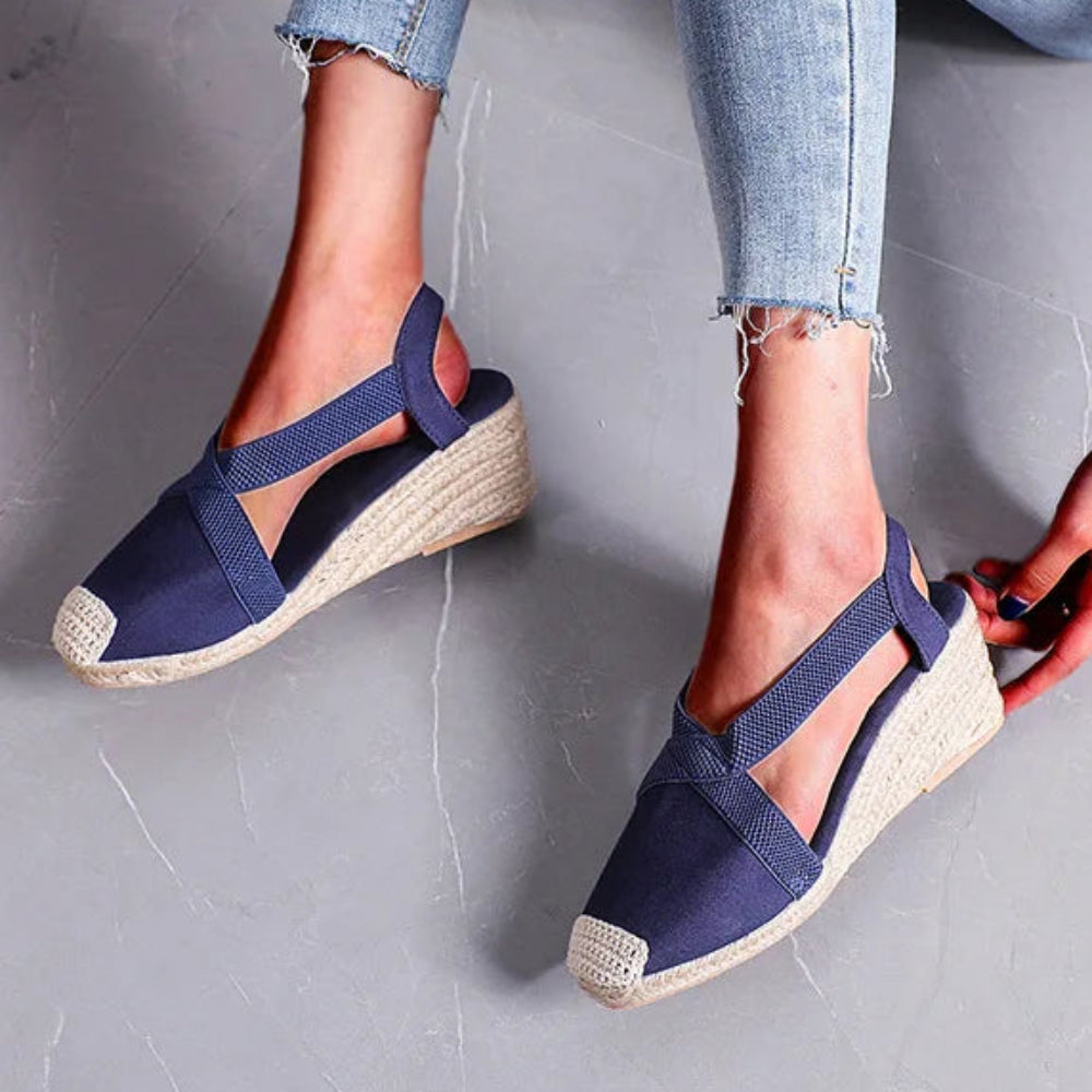 Braided Wedge Sandals