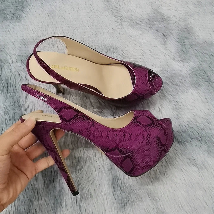 Altezza Peep-Toe Platform Slingbacks