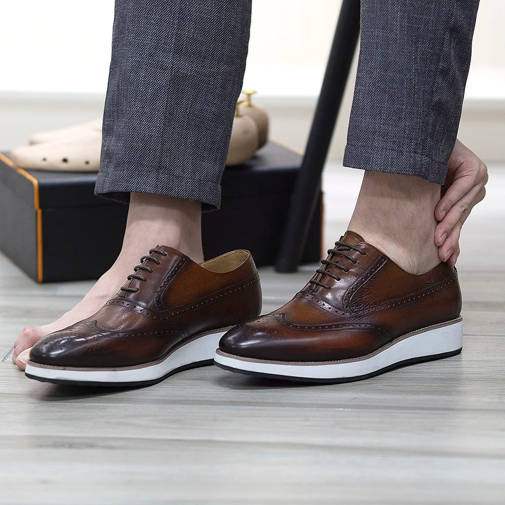 Borghese Wingtip Brogue Sneakers