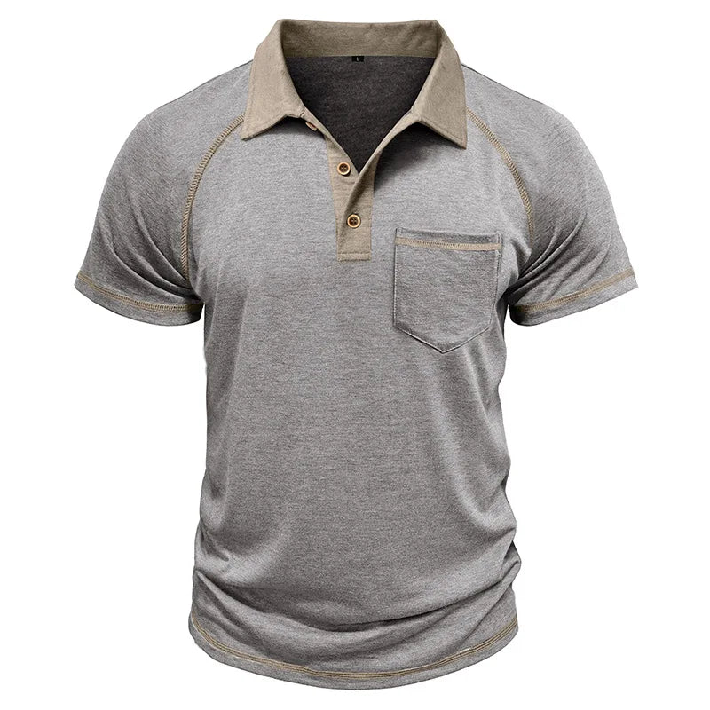 Taschino Contrast-Collar Polo Shirt