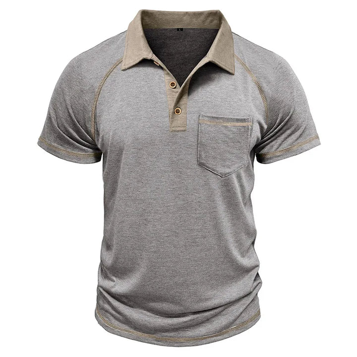 Taschino Contrast-Collar Polo Shirt