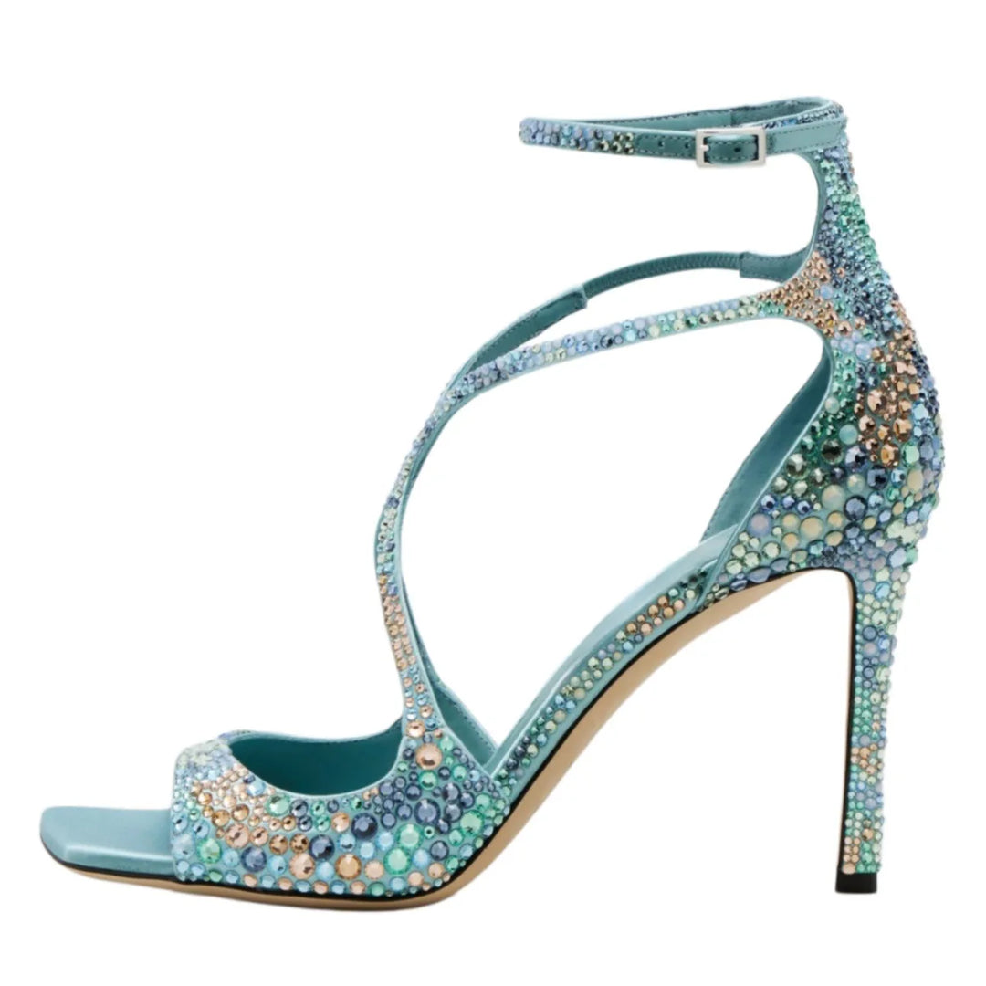 Stellina Crystal Strappy Sandals