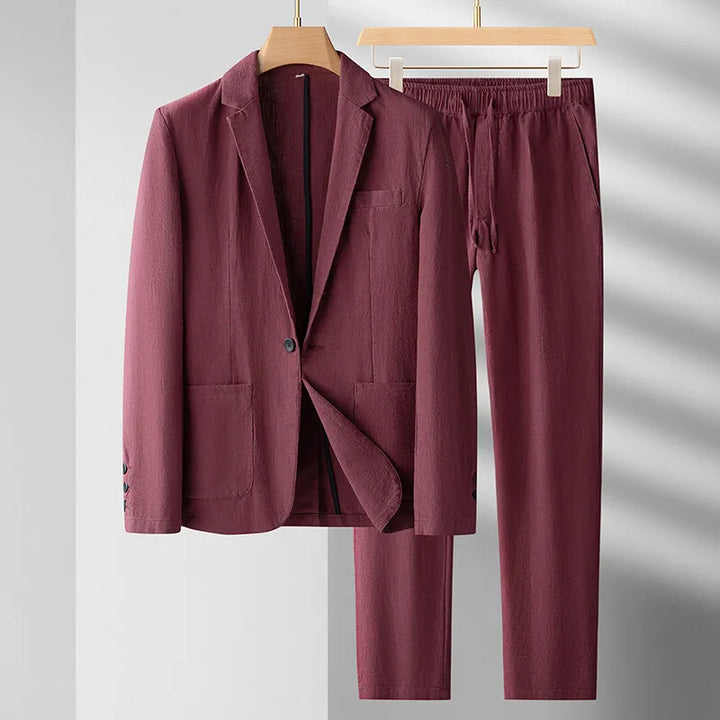 Sandgrain Linen Suit Set