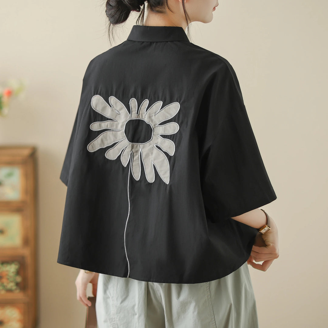 Fiorella Appliqué Camp Shirt