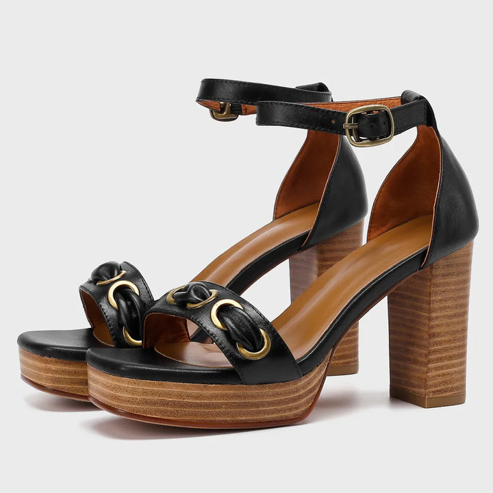 Castagna Buckle Platform Sandals