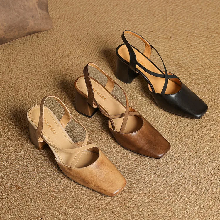 Lirena Leather Heels