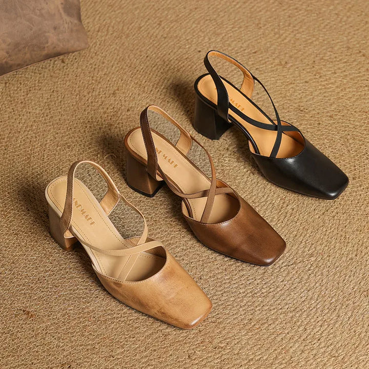 Lirena Leather Heels