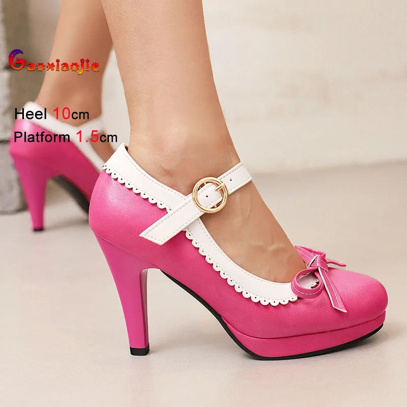 Ciliegina Scalloped Bow Mary Janes