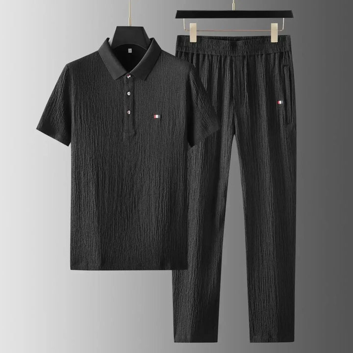 Caspian Crinkle Polo Set